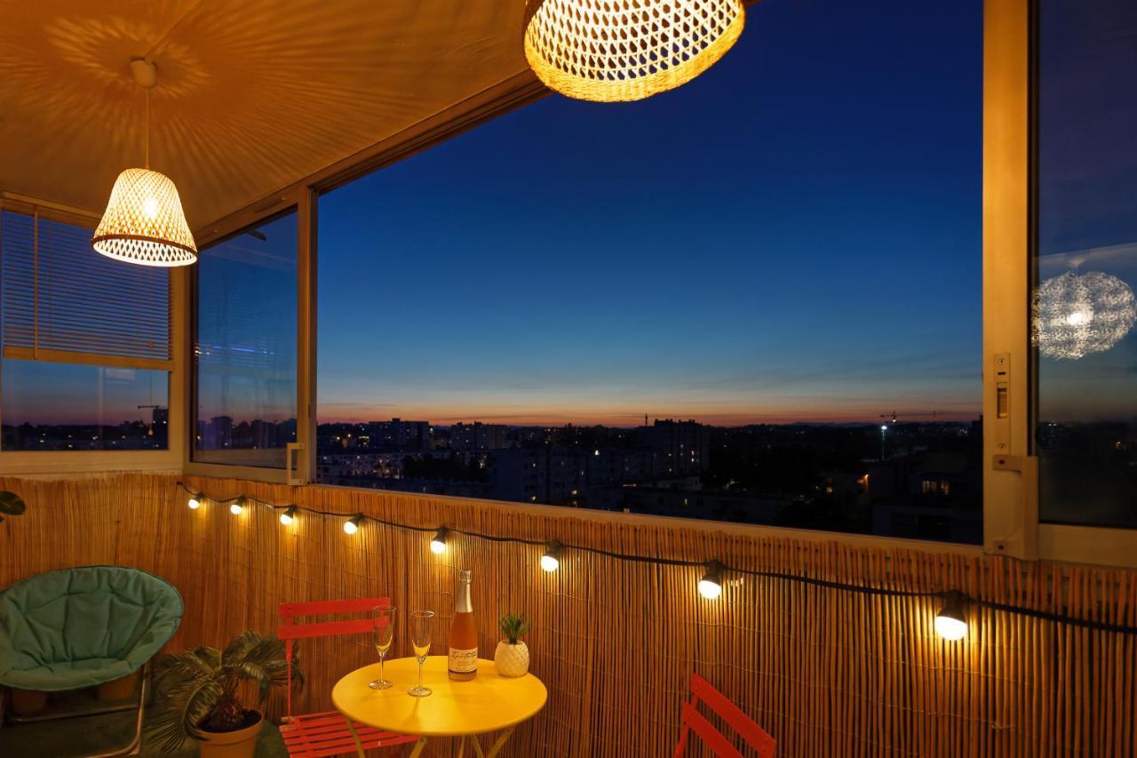 Smile Home-Nid Panoramique Vue Wow ! Spadeco - Loungezen - Terrasse Ensoleillee - Arrivee Autonome - Netflix - Emplacement Ideal - Lumineux - Renove A Neuf - Wifi Fibre - Montpellier Kültér fotó